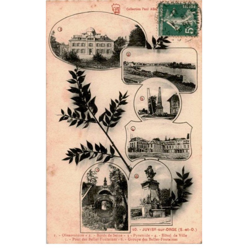 JUVISY-sur-ORGE: observatoire, bords de seine, pyramide, hôtel de ville, pont des belles fontaines - état