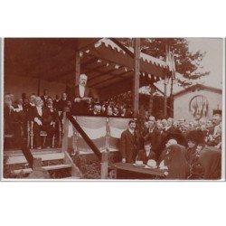 LA FALOISE : carte photo de l'inauguration du monument en 1912 - très bon état