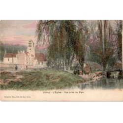 JUVISY-sur-ORGE: l'église, vue prise du parc - très bon état