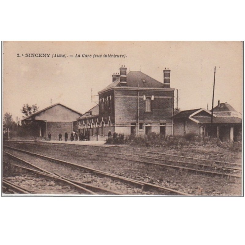SINCENY : la gare vers 1920 - très bon état