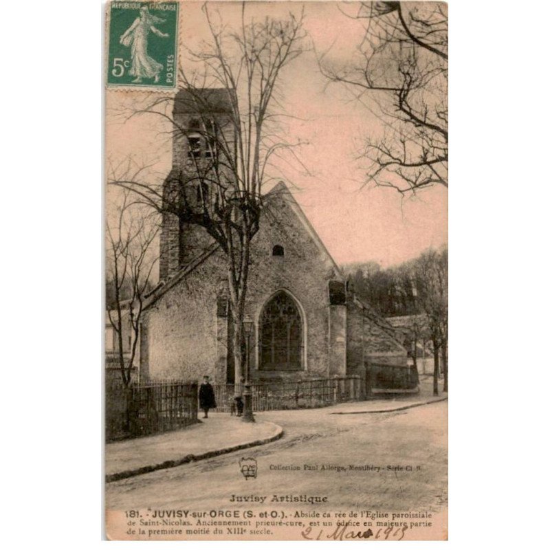 JUVISY-sur-ORGE: abside carrée de l'église paroissiale de saint-nicolas - état