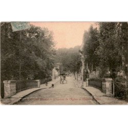 JUVISY-sur-ORGE: l'avenue de l'église et l'entrée du parc - très bon état