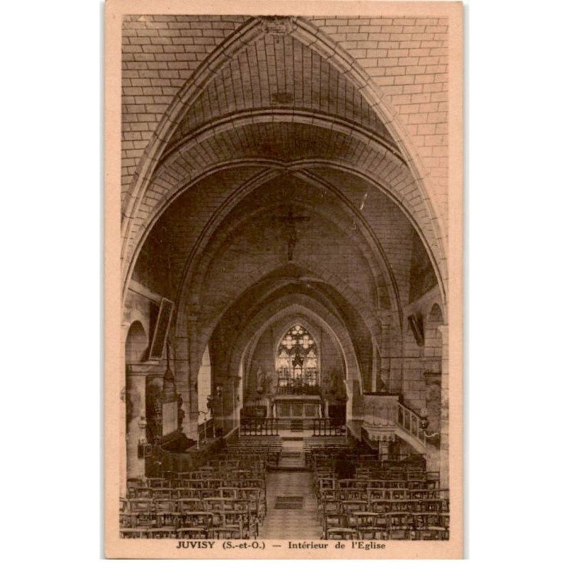 JUVISY-sur-ORGE: intérieur de l'église - très bon état