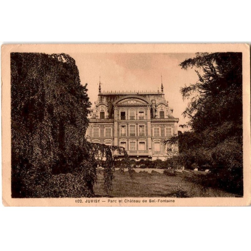 JUVISY-sur-ORGE: parc et château de bel-fontaine -  bon état