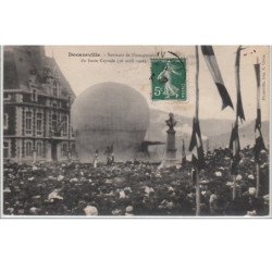 DECAZEVILLE le ballon lors de l'inauguration du buste Cayrade en 1908 - très bon état