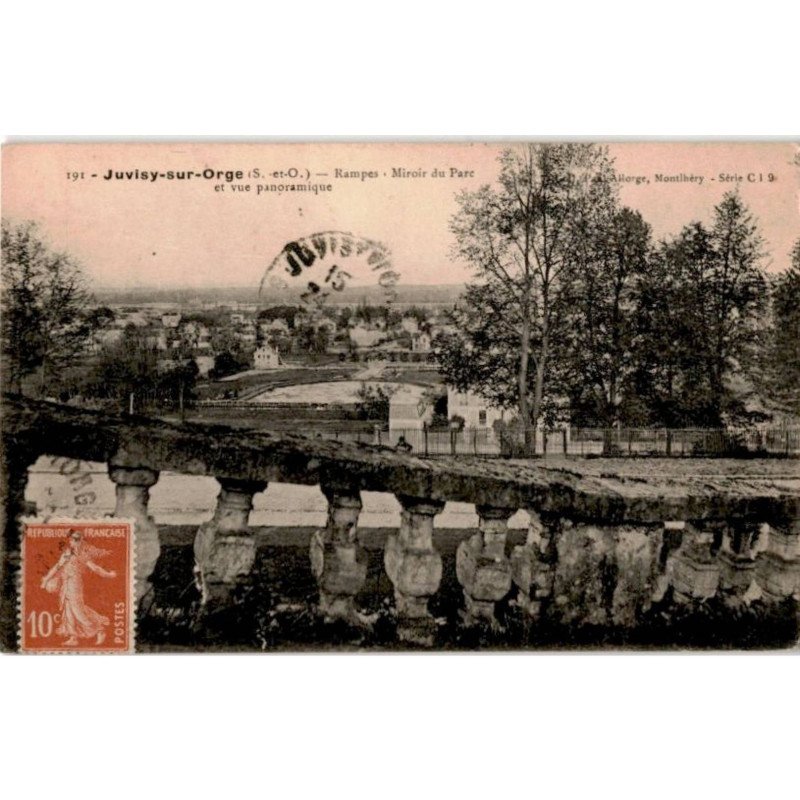 JUVISY-sur-ORGE: rampes miroir du parc et vue panoramique - très bon état