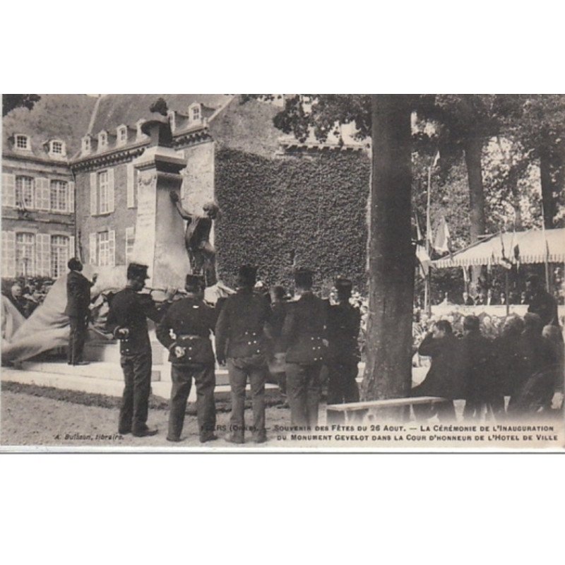 FLERS : inauguration du monument Gevelot - très bon état