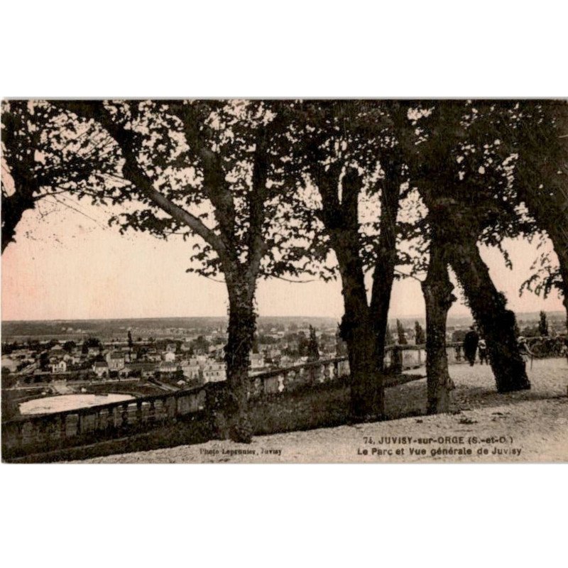 JUVISY-sur-ORGE: le parc et vue générale - très bon état