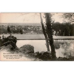 JUVISY-sur-ORGE: rrochers et vue panoramique - très bon état