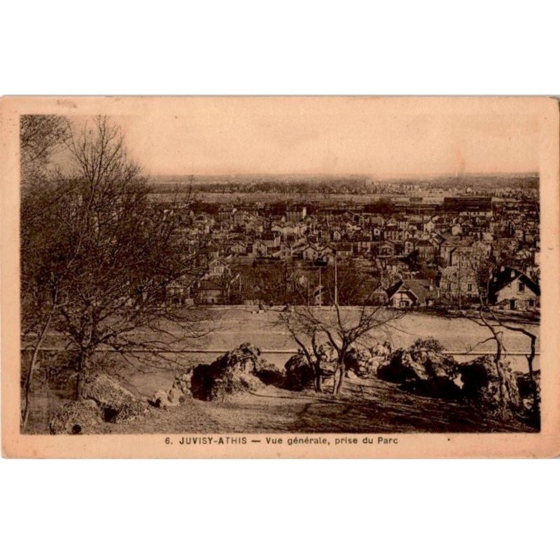 JUVISY-sur-ORGE: vue générale, prise du parc - très bon état