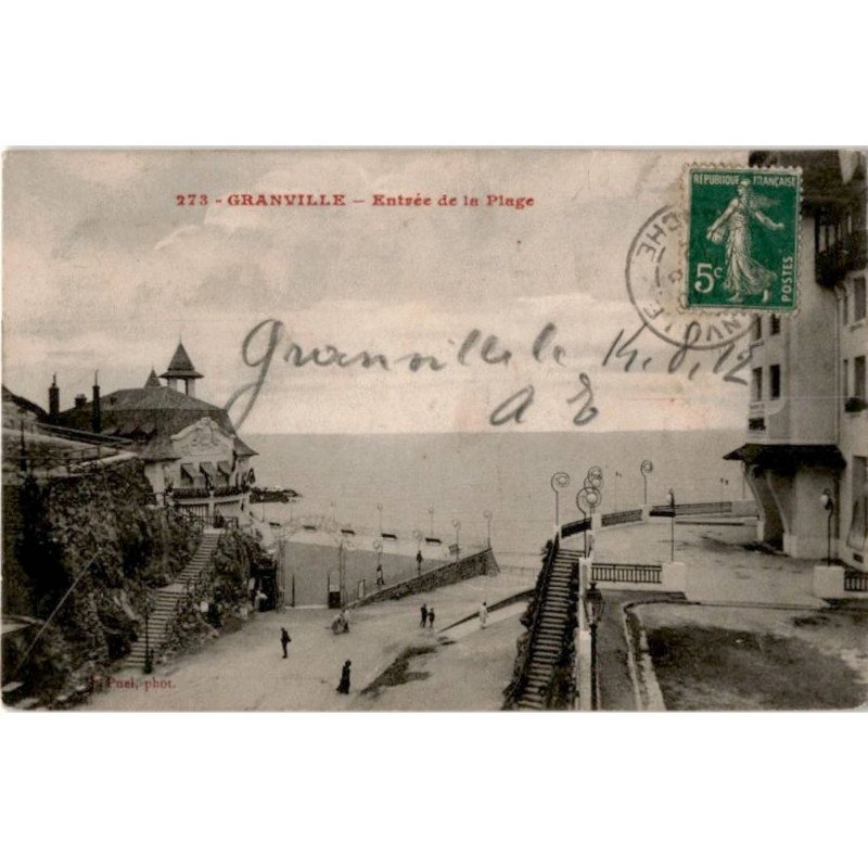 GRANVILLE: entrée de la plage - très bon état
