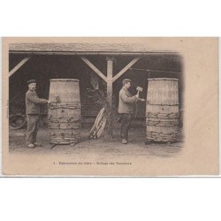 Fabrication du Cidre - reliage des tonneaux - très bon état