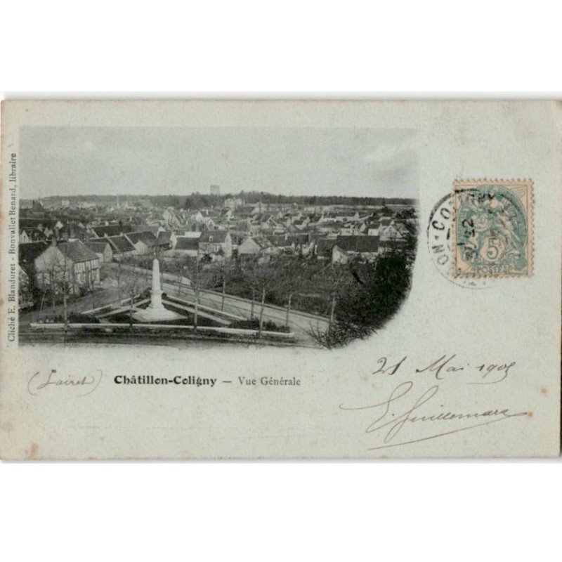 CHATILLON-COLIGNY: vue générale - très bon état
