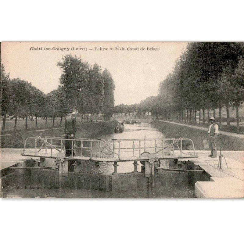 CHATILLON-COLIGNY: écluse n°24 du canal de briare - très bon état