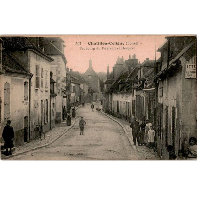 CHATILLON-COLIGNY: faubourg du puyrault et hospice - très bon état