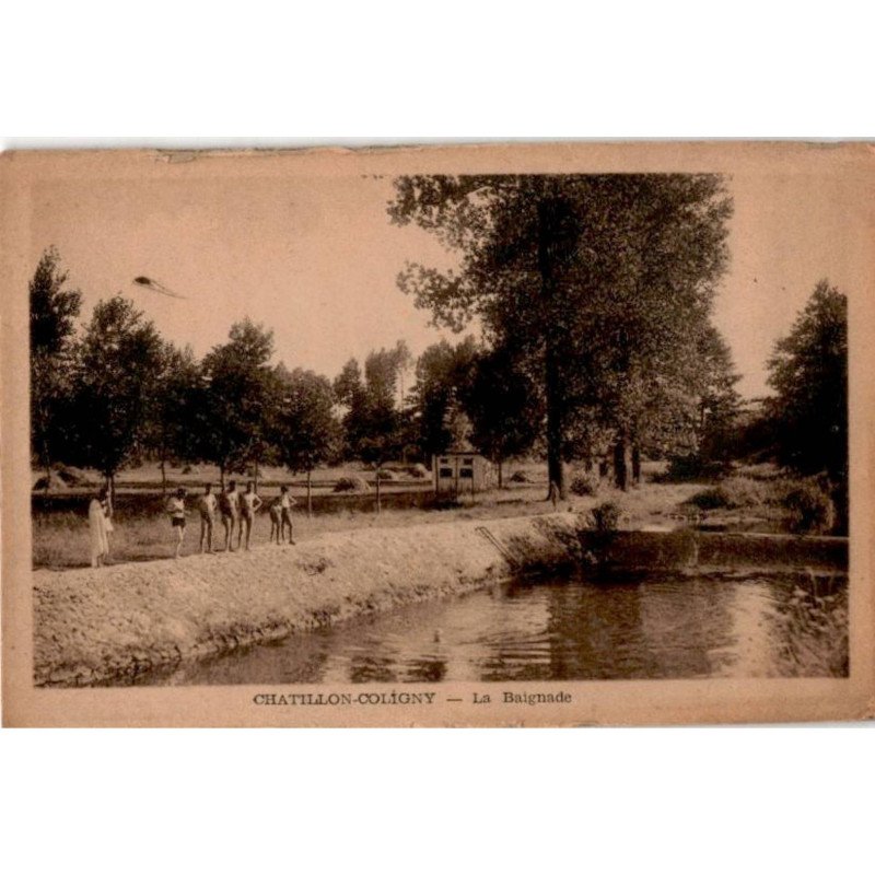 CHATILLON-COLIGNY: la baignade - très bon état