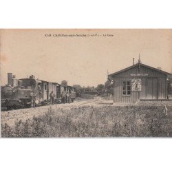 CHATILLON SUR SEICHE : la gare vers 1910 - très bon état