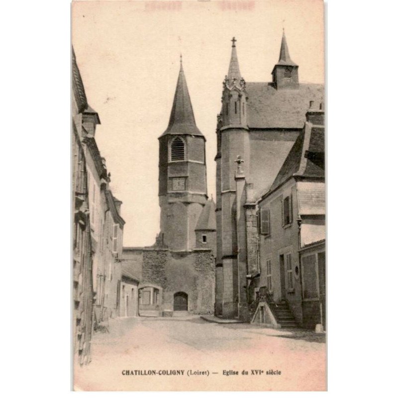 CHATILLON-COLIGNY: église du XVIe siècle - très bon état