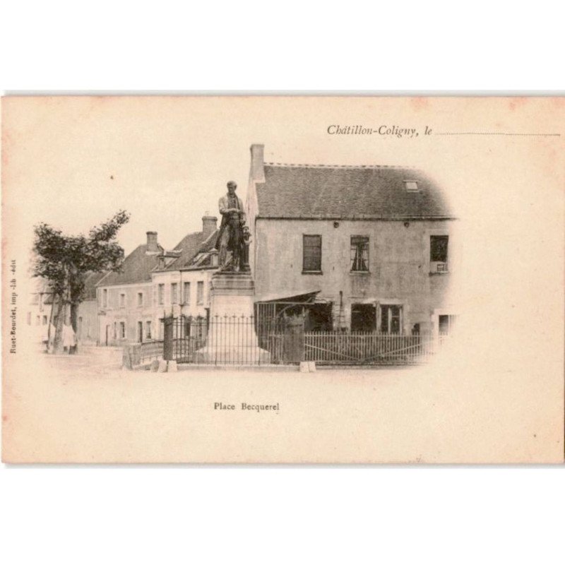 CHATILLON-COLIGNY: place becquerel - très bon état