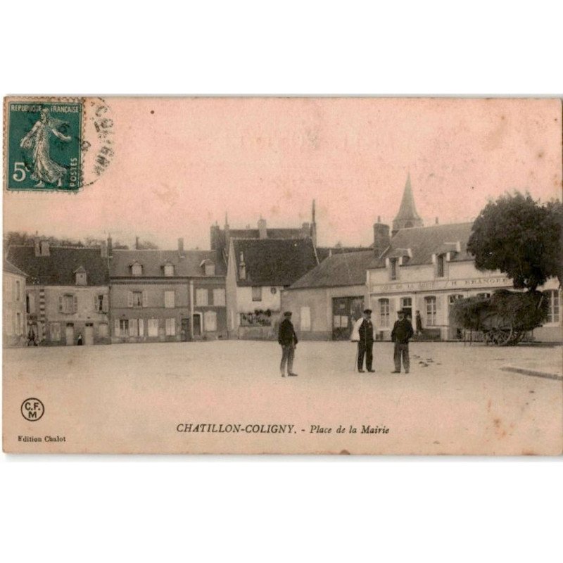 CHATILLON-COLIGNY: place de la mairie - très bon état