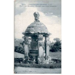 CHATILLON-COLIGNY: puits des arcades sculpté par Jean Goujon - très bon état