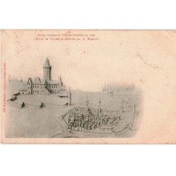 CHATILLON-COLIGNY: ancien château et ville châtillon extrait de l'histoire de châtillon par A. Becquerel - état