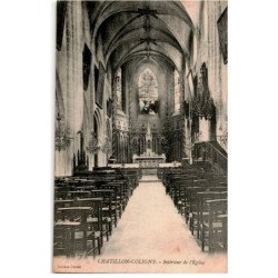 CHATILLON-COLIGNY: intérieur de l'église - très bon état