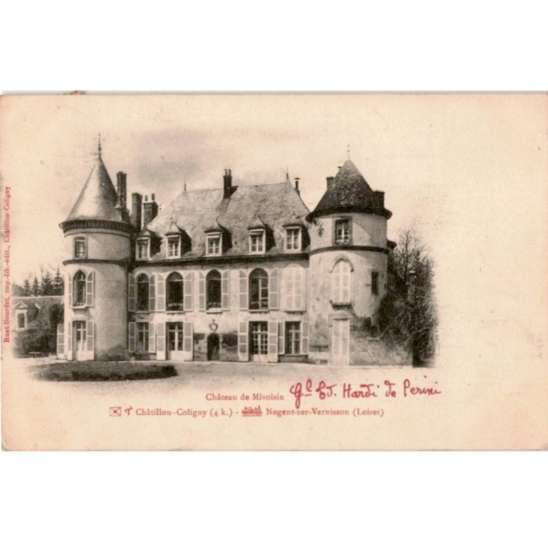 CHATILLON-COLIGNY: château de mivoisin nogent-sur-vernisson - très bon état