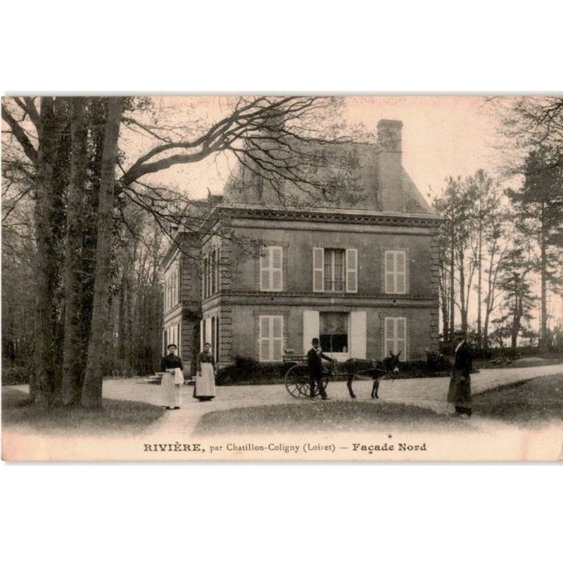 CHATILLON-COLIGNY: rivière, façade nord - très bon état