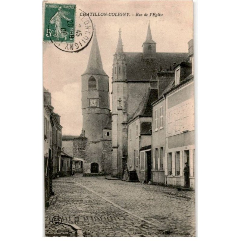 CHATILLON-COLIGNY: rue de l'église - très bon état
