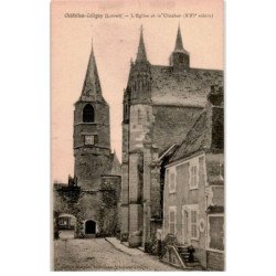 CHATILLON-COLIGNY: l'église et le clocher XVIe siècle - très bon état