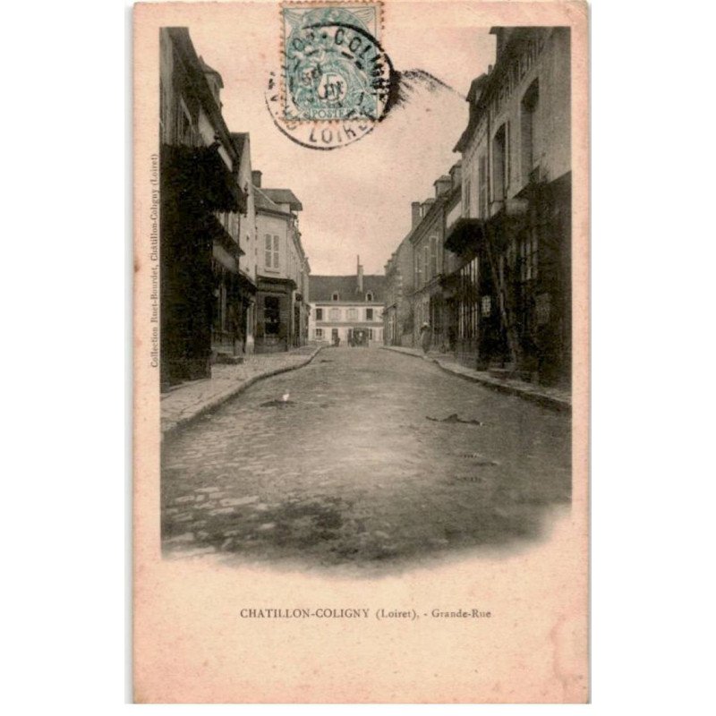 CHATILLON-COLIGNY: grande rue - état