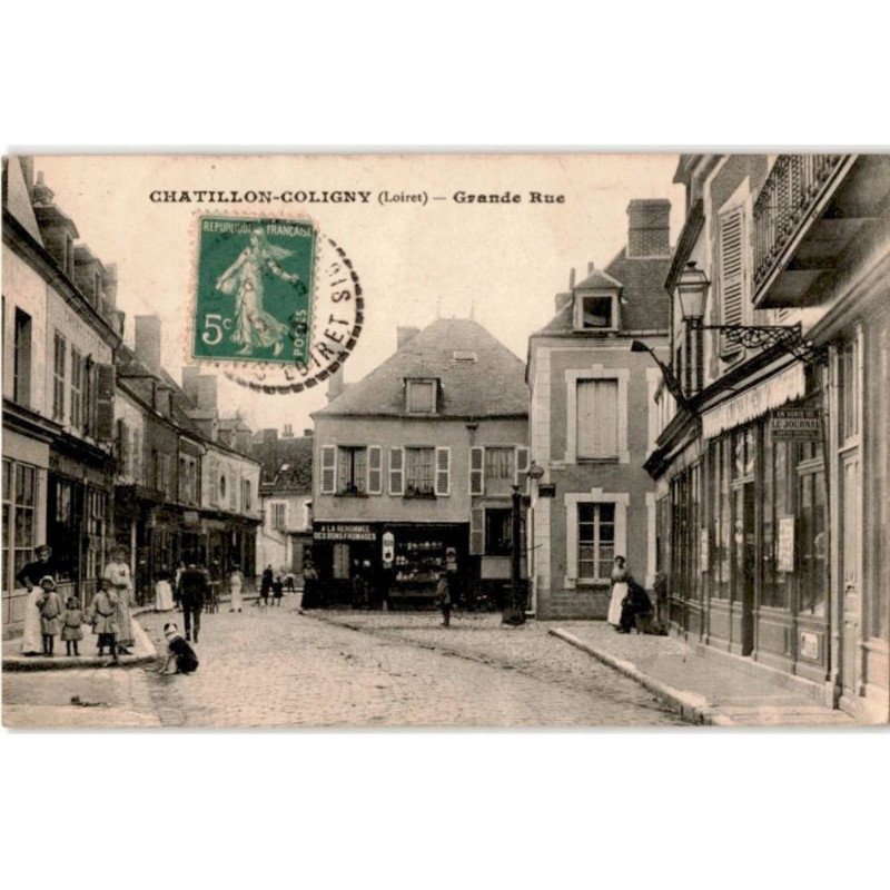 CHATILLON-COLIGNY: grande rue - très bon état