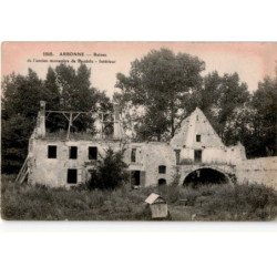 ARBONNE: ruines de l'ancien monastère de baudelu, intérieur - très bon état