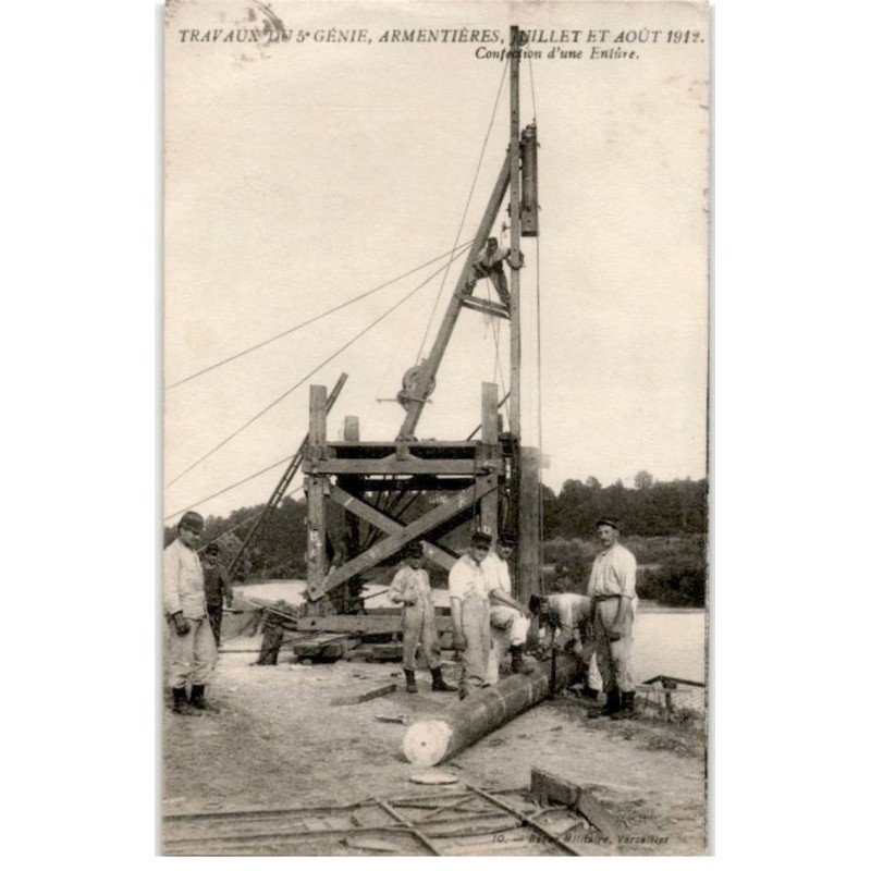 ARMENTIERES: travaux du 5e génie, juillet et août 1912 - très bon état