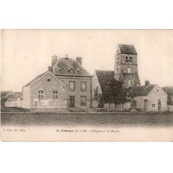 ARBONNE: l'église et la mairie - très bon état