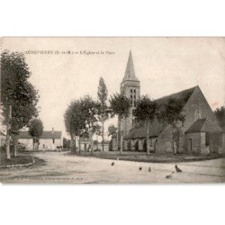 AUBEPIERRE: l'église et la place - très bon état