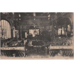 ALLIER : MONTLUCON : l'intérieur du Café Riche vers 1910 - très bon état