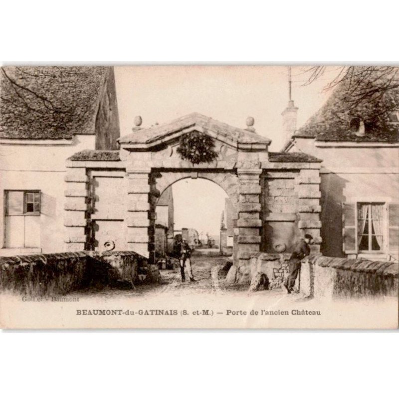 BEAUMONT-du-GATINAIS: porte de l'ancien château - très bon état