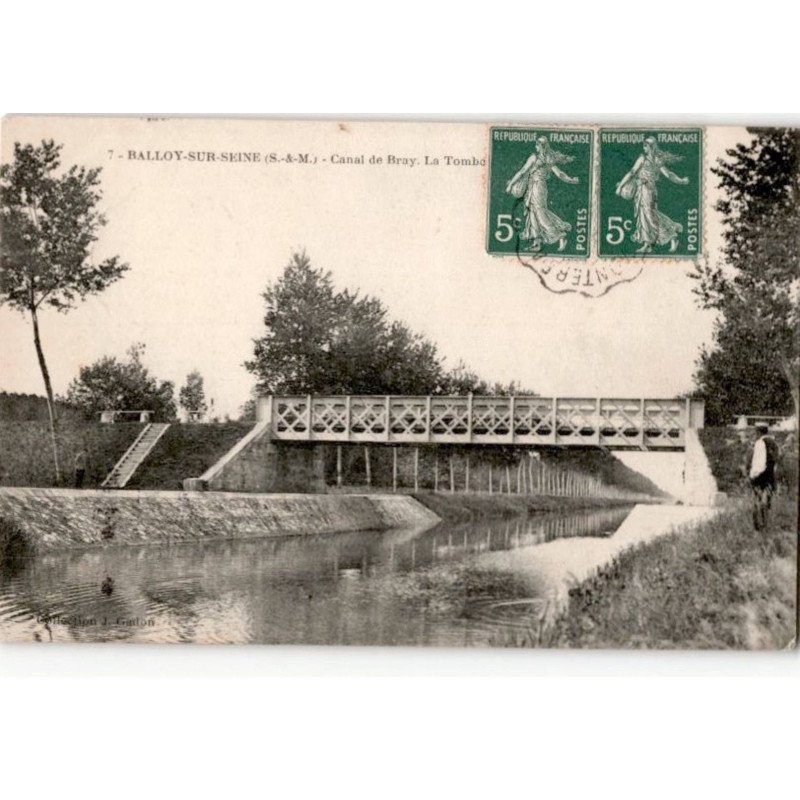 BALLOY-sur-SEINE: canal de bray - très bon état