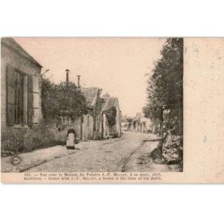 BARBIZON: rue avec la maison du peintre J.F. Millet à sa mort 1875 - très bon état