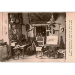 BARBIZON: intérieur de l'atelier du peintre J.F. Millet 1875 - très bon état