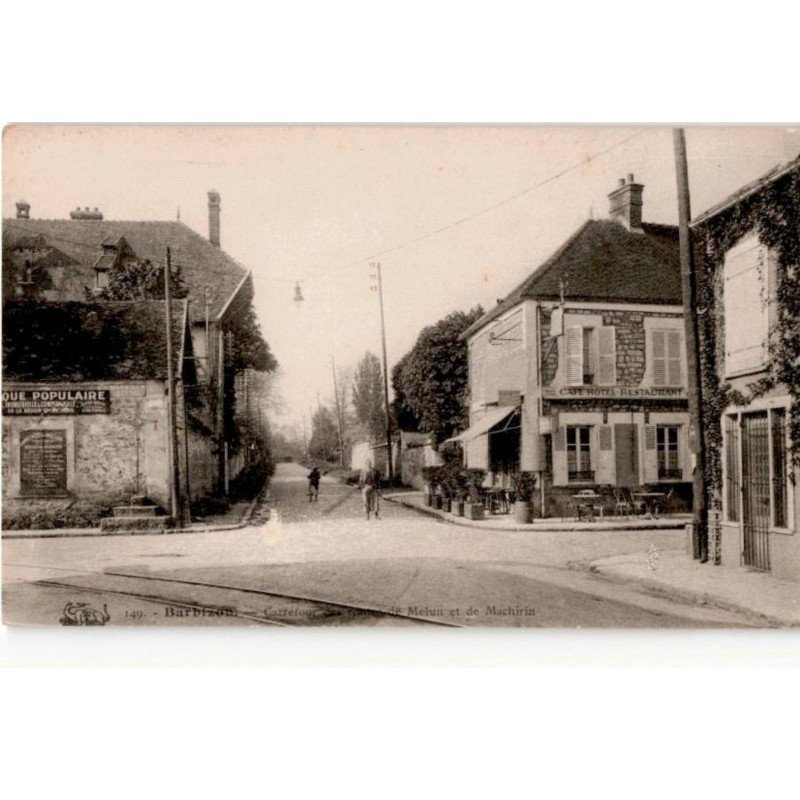 BARBIZON: carrefour des routes de melun et de machirin - très bon état