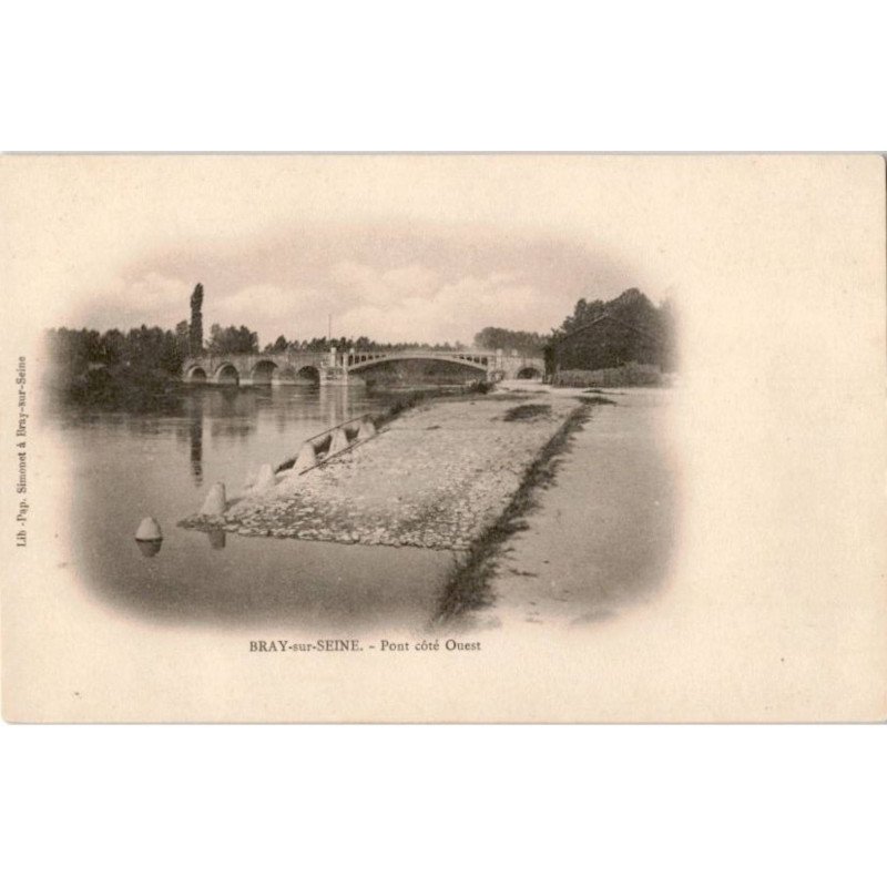 BRAY-sur-SEINE: pont côté ouest - très bon état