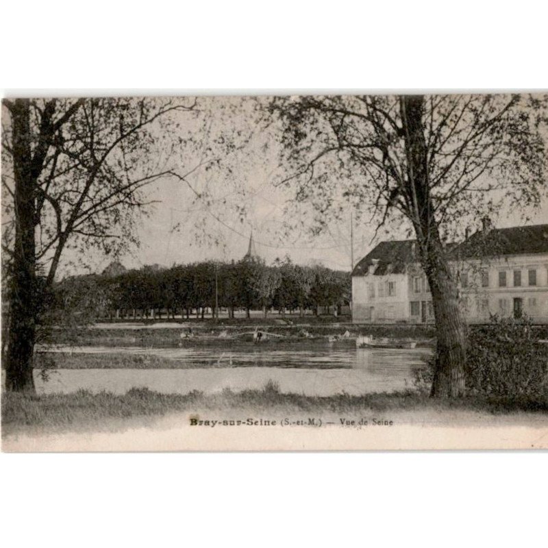 BRAY-sur-SEINE: vue de seine - très bon état