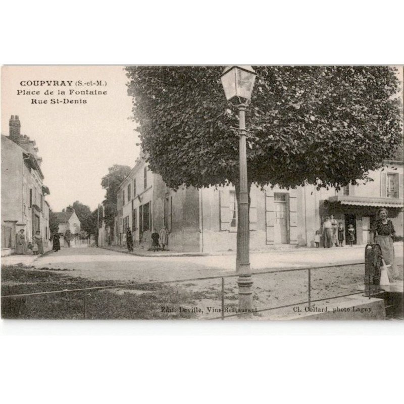 COUPVRAY: place de la fontaine rue saint-denis - très bon état