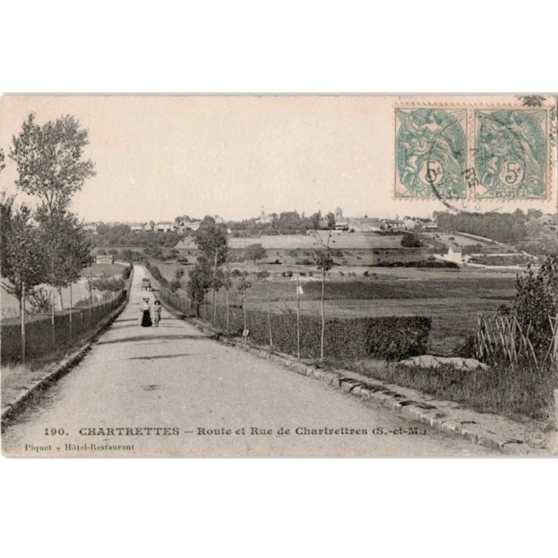 CHARTRETTES: route et rue de chartrettes - très bon état