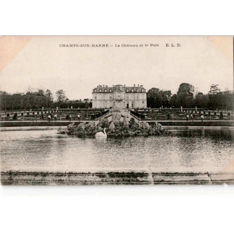 CHAMPS-su-MARNE: le château et le parc - état