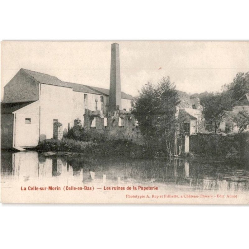 LA CELLE-sur-MORIN: les ruines de la papeterie - très bon état