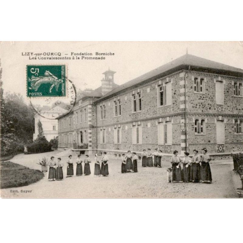 LIZY-sur-OURCQ: fondation Borniche les convalescentes à la promenade - bon état
